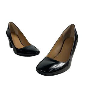 Calvin Klein Women's Black Cirilla Patent Block Heels Sz 9M